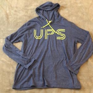 Ups long sleeved hooded shirt